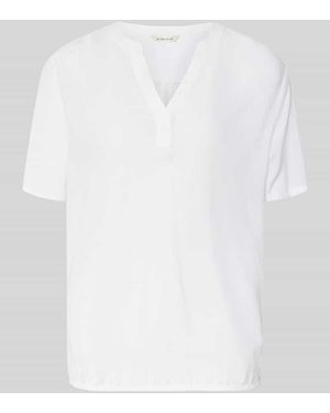 Tom Tailor Regular Fit Bluse aus reiner Viskose - Weiß
