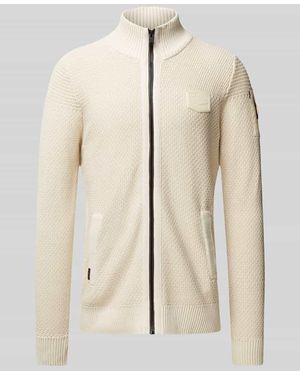 PME LEGEND Cardigan Mit Stehkragen - Natur