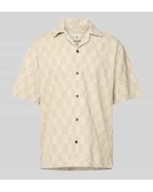Jack & Jones Regular Fit Vrijetijdsoverhemd Met Resortkraag, Model 'Bluvincent' - Naturel