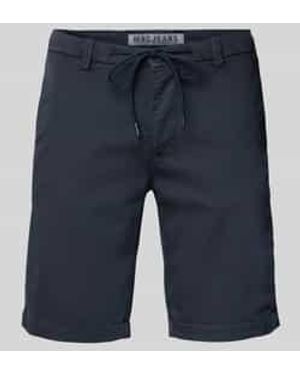 M·a·c Korte Regular Fit Broek Met Tunnelkoord - Blauw