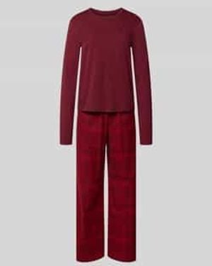 Calvin Klein Pyjama Met Labeldetails - Rood