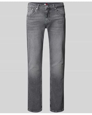 Tommy Hilfiger Slim Fit Jeans aus Baumwoll-Mix - Grau