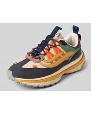 Genesis Sneakers Met Labeldetail, Model 'Machu' - Blauw