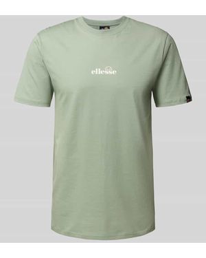 Ellesse T-Shirt mit Label-Print Modell 'OLLIO' - Grün