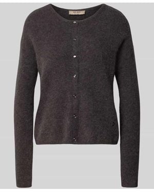 Mos Mosh Strickjacke aus Alpaka-Mix - Schwarz