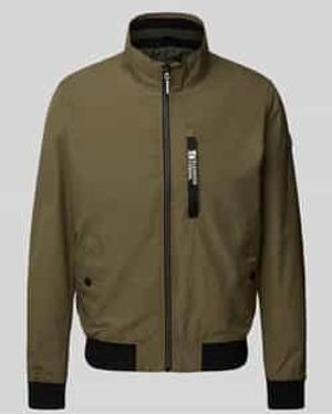 S.oliver Regular Fit Outdoorjack Met Opstaande Kraag En Contrasterende Details - Groen