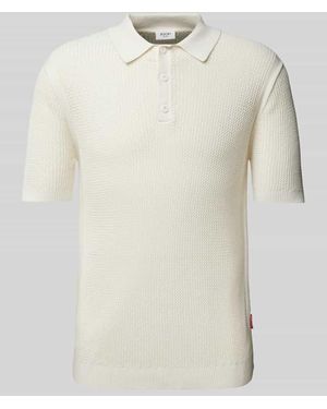 Joop! Slim Fit Poloshirt mit Polokragen - Natur