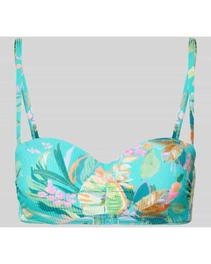 Venice Beach Bikini-Oberteil in Bandeau-Form Modell 'Sandra' - Blau