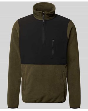 Blend Sweatshirt mit Stehkragen Modell 'MARIO' - Grün