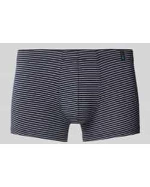 Schiesser Boxershort Met Labeldetail - Blauw