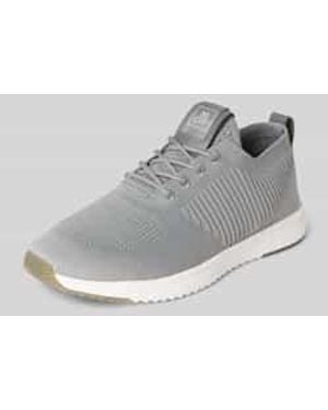 Marc O' Polo Low-Top-Sneakers Met Gestructureerd Stretch-Bovenwerk - Grijs