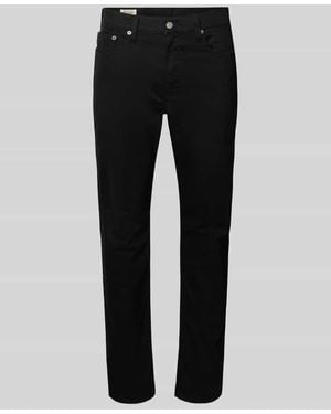 Levi's Tapered Fit Jeans im 5-Pocket-Design Modell '502 NIGHTSHINE' - Schwarz