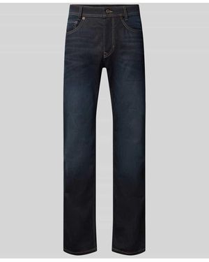 M·a·c Straight Fit Jeans aus Baumwoll-Mix Modell 'ARNE' - Blau