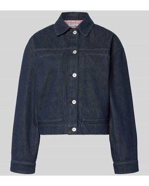 Oh April Regular Fit Jeansjacke mit aufgesetzten Taschen Modell 'Clara' - Blau