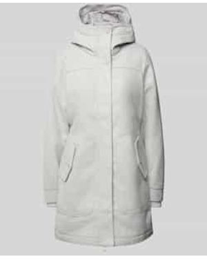 Ragwear Lange Jas Met Klepzakken - Grijs