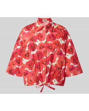DRYKORN Hemdbluse mit verdeckter Knopfleiste Modell 'LAINAY' - Rot
