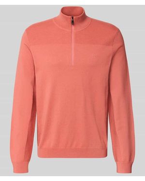 BOSS Regular Fit Pullover mit Schurwoll-Anteil Modell 'KN_Momentum-X QZ' - Pink