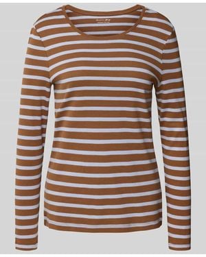Christian Berg Women Longsleeve mit Rundhalsausschnitt - Braun