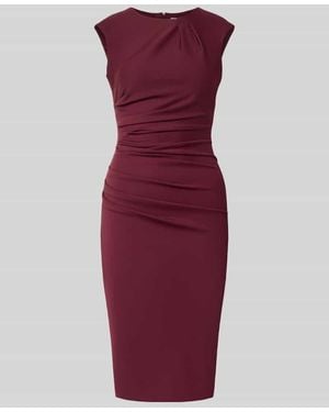 Rinascimento Cocktailkleid mit Raffungen - Rot