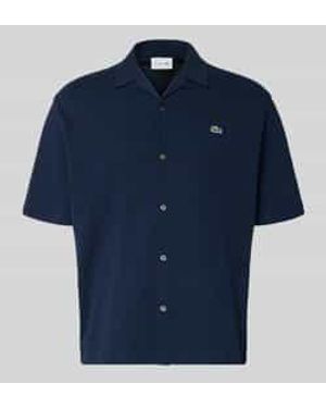 Lacoste Relaxed Fit Vrijetijdsoverhemd Van Puur Katoen - Blauw