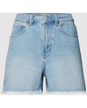 Tom Tailor Jeansshorts Mit Label-Patch - Blau