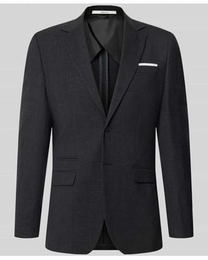 SELECTED Slim Fit Anzugsakko mit Woll-Anteil Modell 'OASIS' - Schwarz