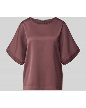 Swing Relaxed Fit T-Shirt aus Satin - Rot
