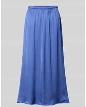 American Vintage Midirok Van Viscose Model 'Bovalow' - Blauw