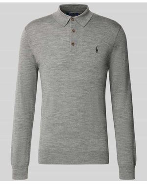 Polo Ralph Lauren Regular Fit Pullover aus reiner Wolle - Grau