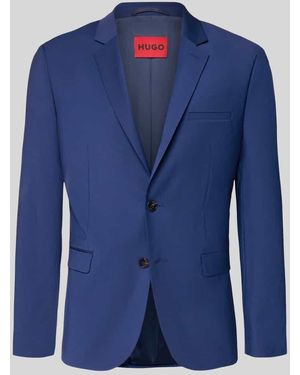 HUGO Slim Fit Anzugsakko aus Woll-Mix Modell 'ARTI' - Blau