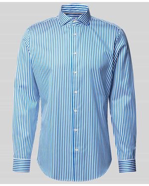 Jake*s Regular Fit Business-Hemd - Blau