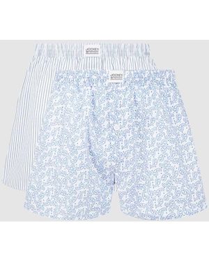 Jockey Boxershorts aus Baumwolle im 2er-Pack - Blau