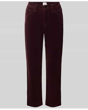 Brax Regular Fit Gerade Hose aus Baumwoll-Mix Modell 'MAY S' - Lila