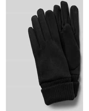 eem Handschuhe mit gerippten Abschlüssen - Schwarz