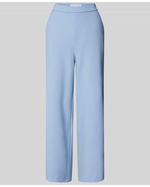 RAFFAELLO ROSSI Wide Leg Stoffhose Mit Verkürztem Schnitt Modell 'Palina' - Blau