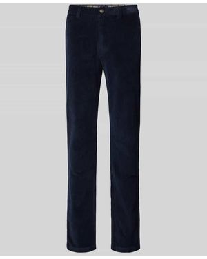 Barbour Stoffhose Mit Strukturmuster - Blau