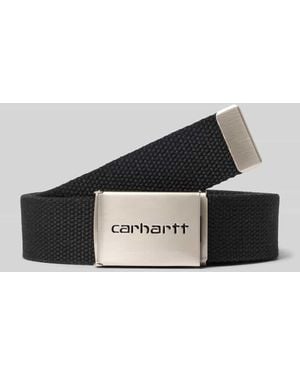 Carhartt Gürtel mit Logo-Detail Modell 'Clip' - Schwarz