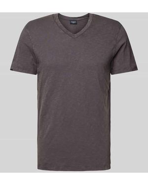 Superdry T-Shirt Mit V-Ausschnitt - Grau