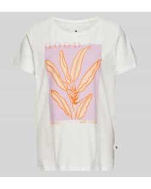 LIEBLINGSSTÜCK T-shirt Met Motiefprint - Wit