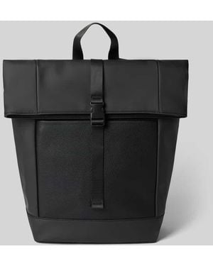 Joop! Rucksack mit gummiertem Boden Modell 'lanciano' - Schwarz