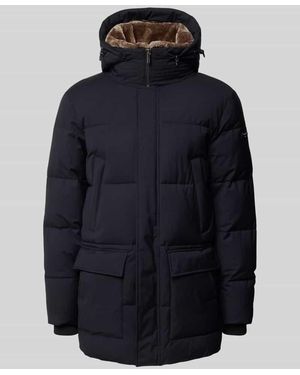 Bugatti Regular Fit Jacke aus Viskosemix - Blau
