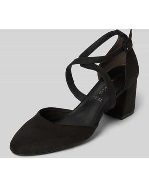 Tamaris Pumps mit Kreuzriemen - Schwarz