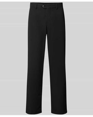 SELECTED Loose Fit Anzughose mit Gürtelschlaufen Modell 'LOOSE-LIAM' - Schwarz