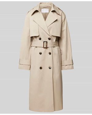Jake*s Trenchcoat Mit Doppelreihiger Knopfleiste - Natur