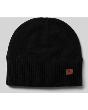 Barts Beanie mit Label-Applikation Modell 'LACKE' - Schwarz