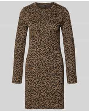Vero Moda Regular Fit Vrijetijdsjurk Met Dierenprint - Naturel