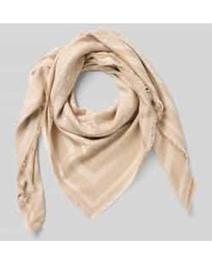 Tommy Hilfiger Sjaal Met Monogrammotief - Naturel