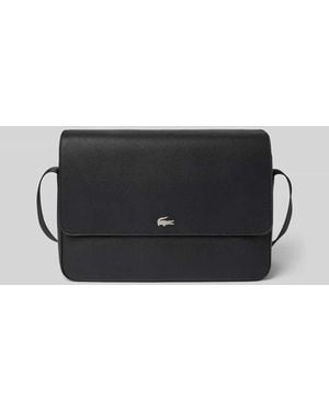 Lacoste Umhängetasche mit Label-Applikation - Schwarz