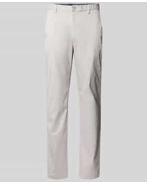 Tommy Hilfiger Regular Fit Chino Van Katoenmix - Grijs