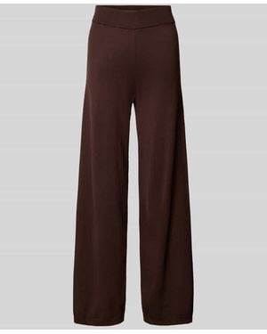 Vero Moda High Waist Hose aus Viskosemix - Braun